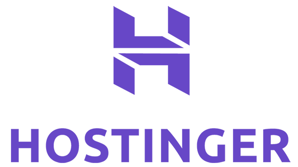 Hostinger coupon code and WordPress hosting logo